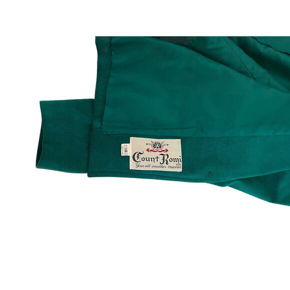 Vintage Women’s Count Romi ultra suede green blazer size 14 Union Label - Picture 4 of 7